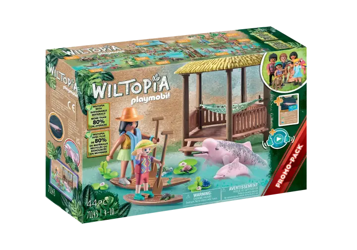 Playmobil 71143 - Wiltopia - Passeio de Remo com os Golfinhos do Rio - BOX