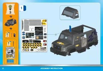 Manual de instruções Playmobil 71144 - Forças Especiais - Veículo Todo o terreno (6)