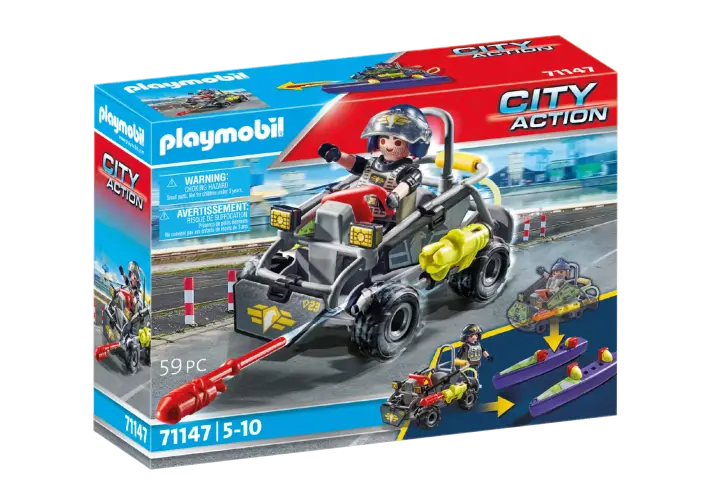 Playmobil 71147 - Fuerzas Especiales - Quad Multiterreno - BOX