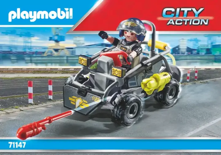 Notices de montage Playmobil 71147 - Quad transformable de bandit (1)