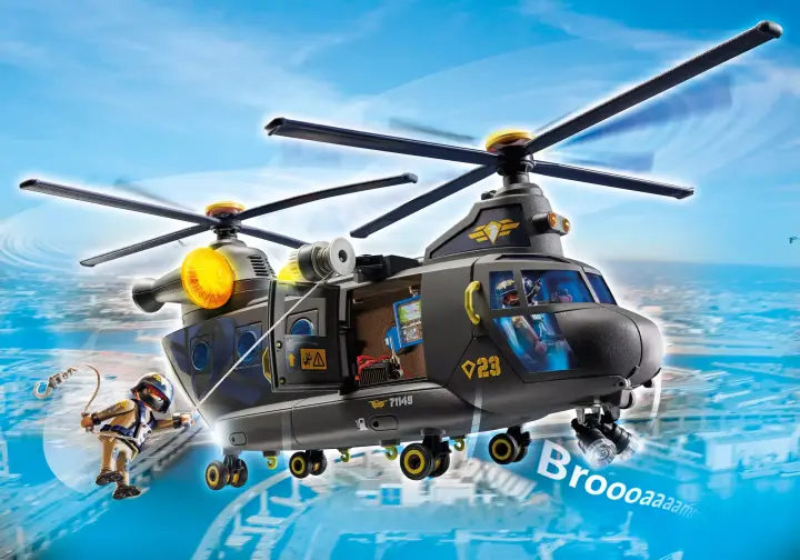 Playmobil 71149 - Forças Especiais - Helicóptero Banana