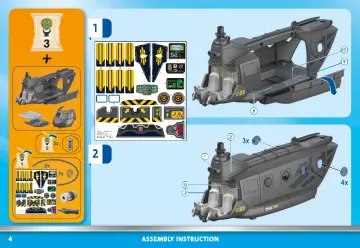 Manuales de instrucciones Playmobil 71149 - Fuerzas Especiales - Helicóptero Banana (4)