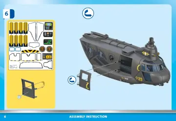 Manual de instruções Playmobil 71149 - Forças Especiais - Helicóptero Banana (6)