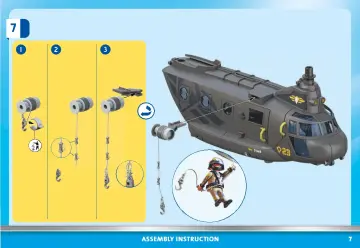 Manuales de instrucciones Playmobil 71149 - Fuerzas Especiales - Helicóptero Banana (7)