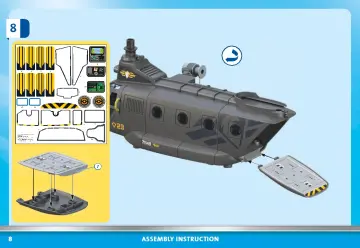 Manual de instruções Playmobil 71149 - Forças Especiais - Helicóptero Banana (8)
