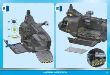 Manual de instruções Playmobil 71149 - Forças Especiais - Helicóptero Banana (9)