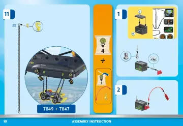 Manuales de instrucciones Playmobil 71149 - Fuerzas Especiales - Helicóptero Banana (10)