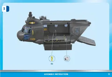 Manual de instruções Playmobil 71149 - Forças Especiais - Helicóptero Banana (11)