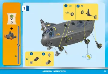 Manual de instruções Playmobil 71149 - Forças Especiais - Helicóptero Banana (13)