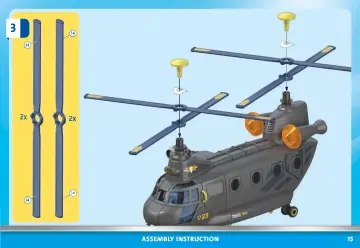 Manuales de instrucciones Playmobil 71149 - Fuerzas Especiales - Helicóptero Banana (15)