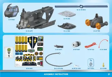 Manual de instruções Playmobil 71149 - Forças Especiais - Helicóptero Banana (21)
