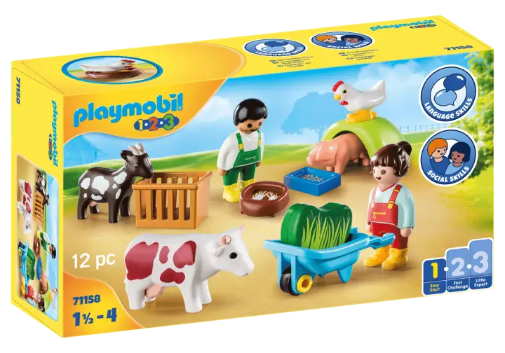 Playmobil 71158 - 1.2.3 Diversão na Quinta - BOX