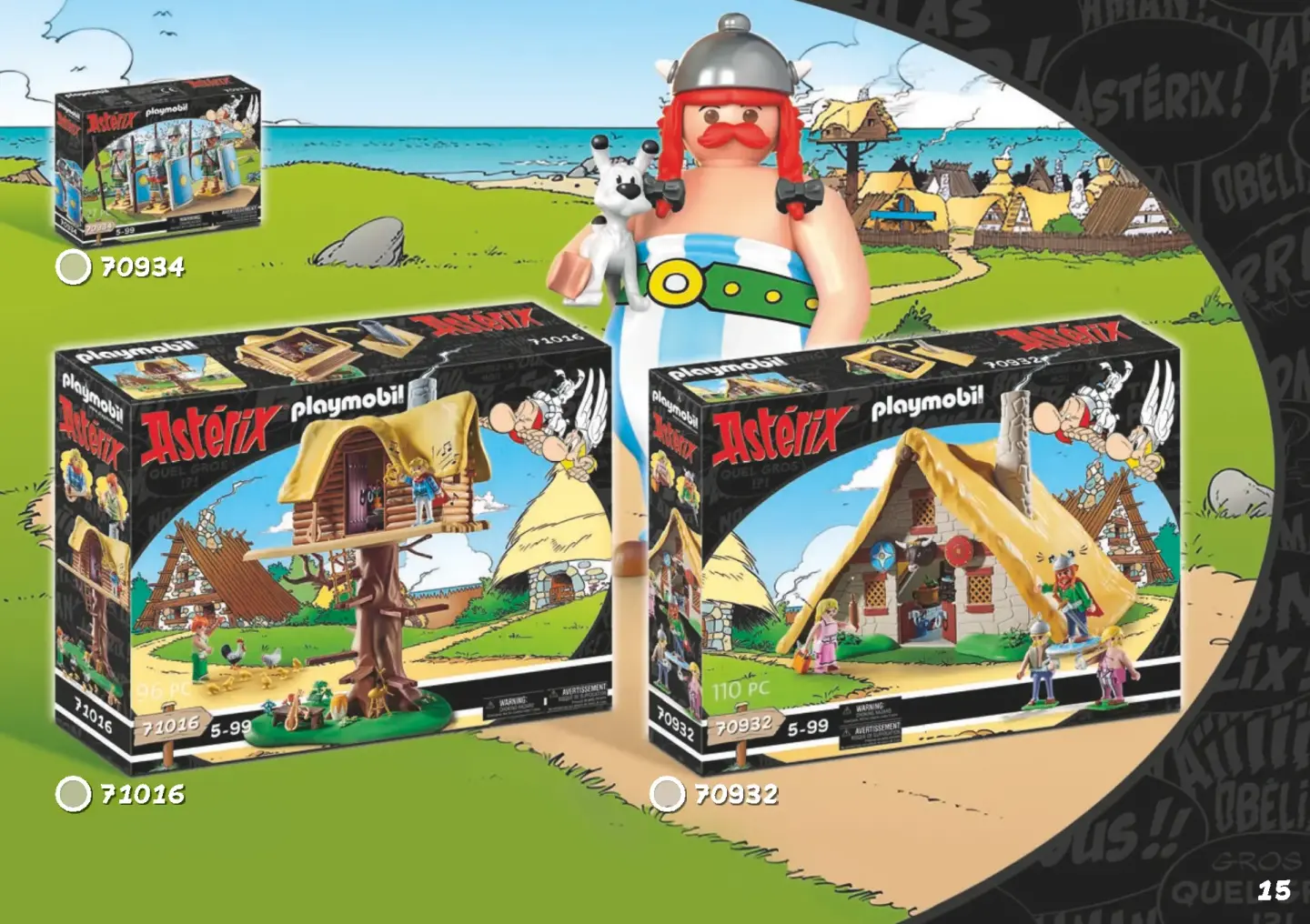 Playmobil Asterix Set 71015 Boxed and 2x Set 70934 Romans