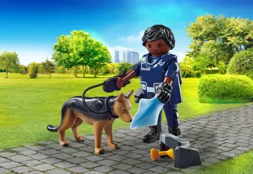 Playmobil 71162 - Polizist mit Spürhund