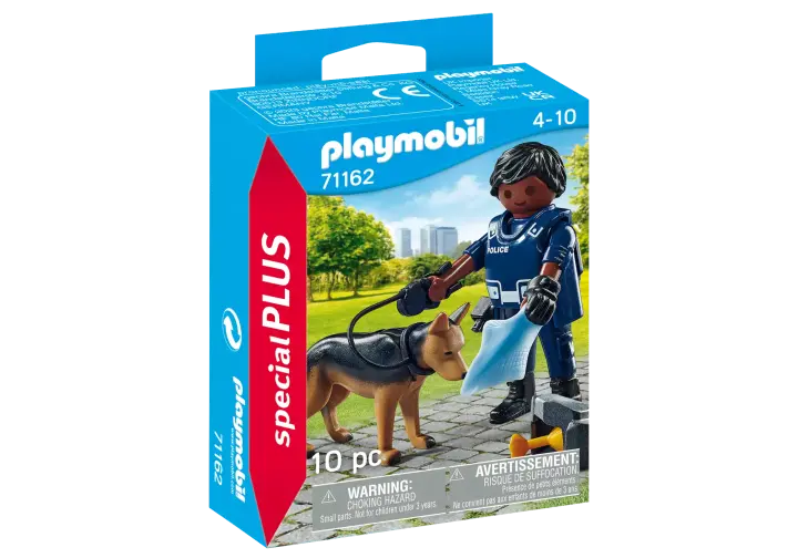Playmobil 71162 - Polizist mit Spürhund - BOX