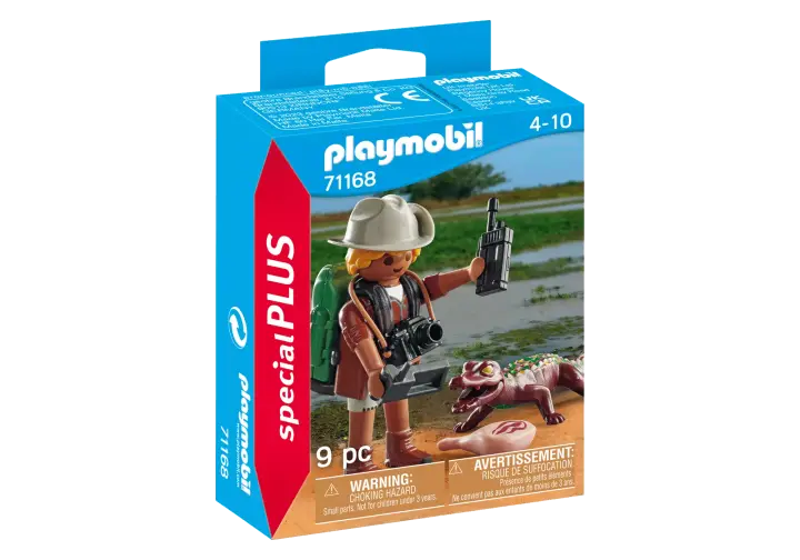 Playmobil 71168 - Onderzoeker met jonge kaaiman - BOX