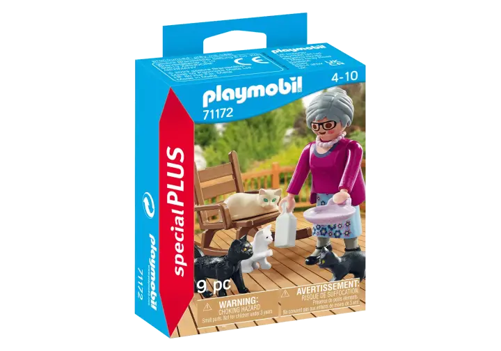 Playmobil 71172 - Abuela con gatos - BOX