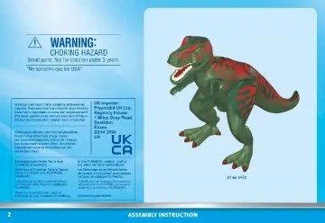 Manual de instruções Playmobil 71183 - Ataque do T-Rex (2)