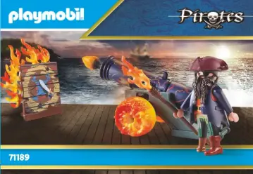 Bouwplannen Playmobil 71189 - Piraat met kanon (1)