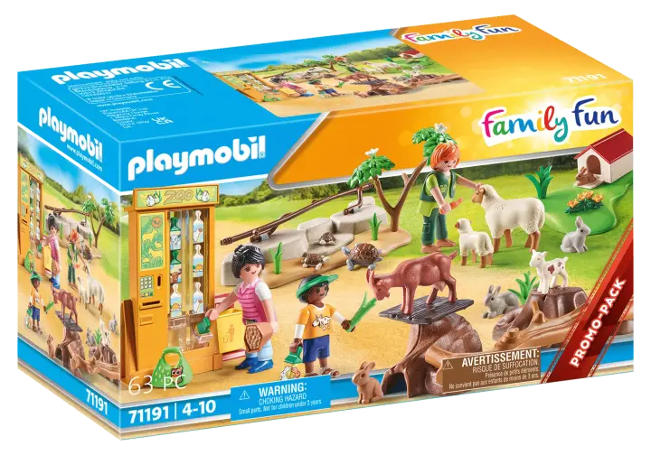 Playmobil 71191 - Ζωολογικός κήπος με ήμερα ζωάκια - BOX