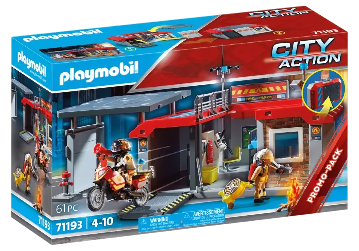 Playmobil 71193 - Quartel dos Bombeiros - BOX