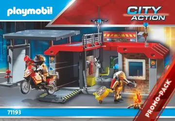 Building instructions Playmobil 71193 - Take Along Fire Station (1)