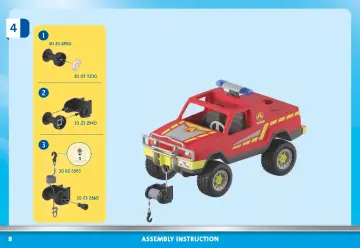 Manual de instruções Playmobil 71194 - Camião dos Bombeiros (8)