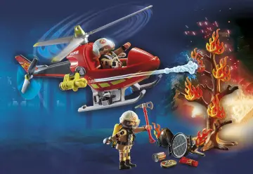 Playmobil 71195 - Elicottero dei vigili del fuoco