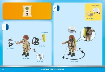 Notices de montage Playmobil 71195 - Hélicoptère bombardier des pompiers (4)