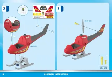 Building instructions Playmobil 71195 - Fire Rescue Helicopter (6)