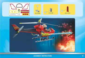 Building instructions Playmobil 71195 - Fire Rescue Helicopter (11)