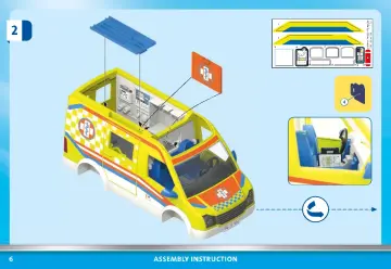 Bouwplannen Playmobil 71202 - Ambulance met licht en geluid (6)