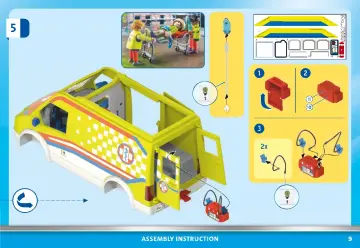 Bygganvisningar Playmobil 71202 - Ambulans med ljus och ljud (9)