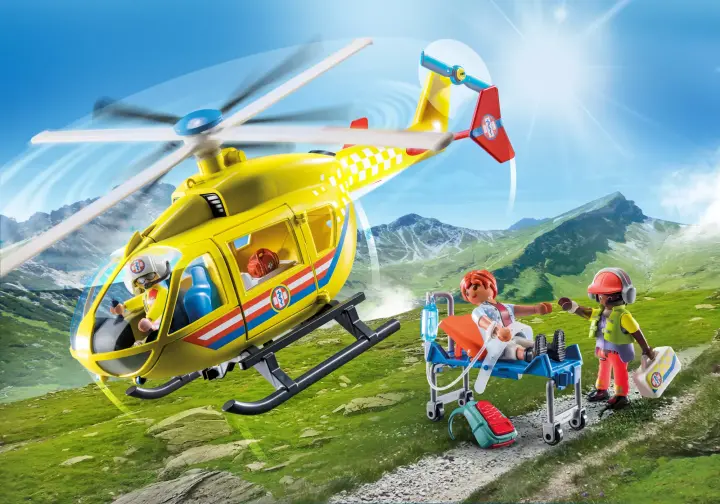 Playmobil 71203 - Hélicoptère de secours