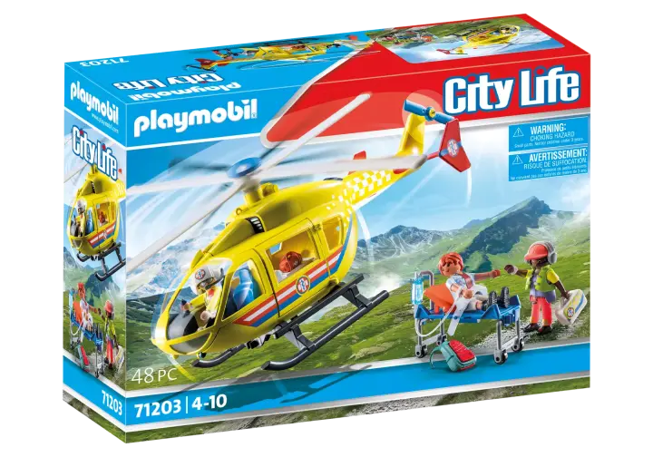 Playmobil 71203 - Ελικόπτερο Πρώτων Βοηθειών - BOX