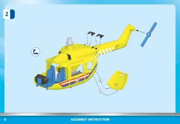 Building instructions Playmobil 71203 - Medical Helicopter (6)