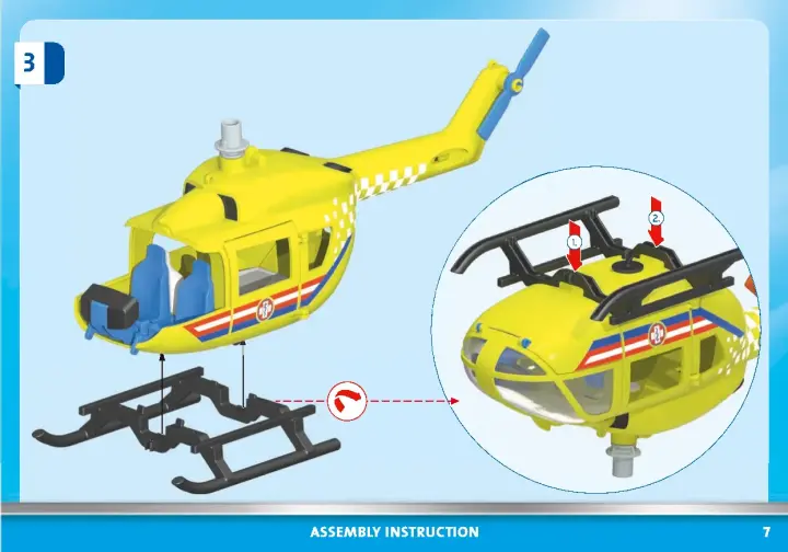 Playmobil® - Hélicoptère de secours - 71203 - Playmobil® City