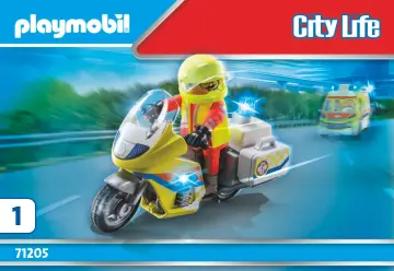 Manual de instruções Playmobil 71205 - Mota de Emergências com luz intermitente (1)