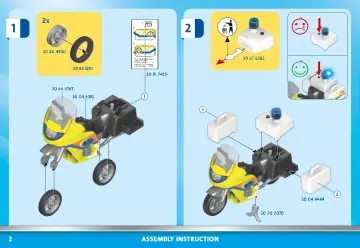 Building instructions Playmobil 71205 - Rescue Motorcycle with Flashing Light (2)