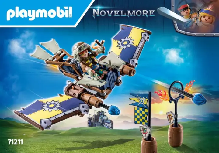 Bauanleitungen Playmobil 71211 - Novelmore - Darios Fluggleiter (1)