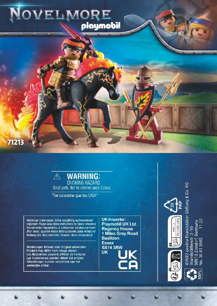 Bauanleitungen Playmobil 71213 - Burnham Raiders - Feuerritter (1)