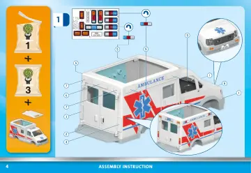 Οδηγίες συναρμολόγησης Playmobil 71232 - Ambulance (4)