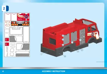 Οδηγίες συναρμολόγησης Playmobil 71233 - Όχημα Πυροσβεστικής (6)