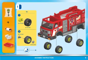 Οδηγίες συναρμολόγησης Playmobil 71233 - Όχημα Πυροσβεστικής (9)