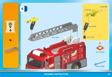 Οδηγίες συναρμολόγησης Playmobil 71233 - Όχημα Πυροσβεστικής (13)