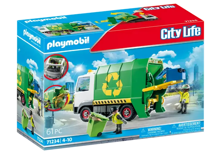 Playmobil 71234 - Όχημα Συλλογής Ανακυκλούμενων Απορριμάτων - BOX