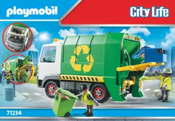 Οδηγίες συναρμολόγησης Playmobil 71234 - Όχημα Συλλογής Ανακυκλούμενων Απορριμάτων (1)