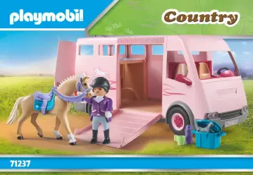 Manuales de instrucciones Playmobil 71237 - Transporte de Caballo (1)