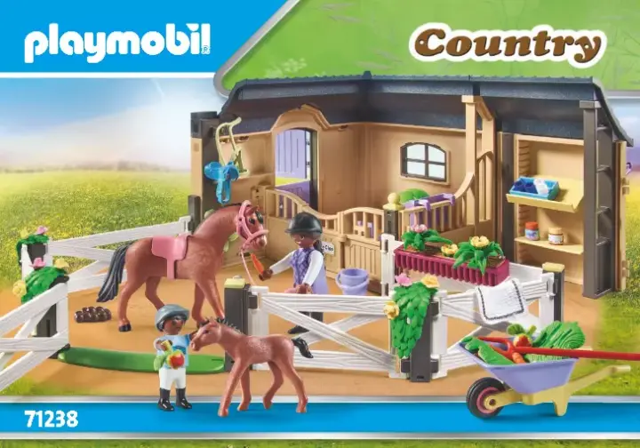 Bouwplannen Playmobil 71238 - Manege (1)