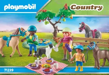 Building instructions Playmobil 71239 - Picnic Adventure with Horses (1)